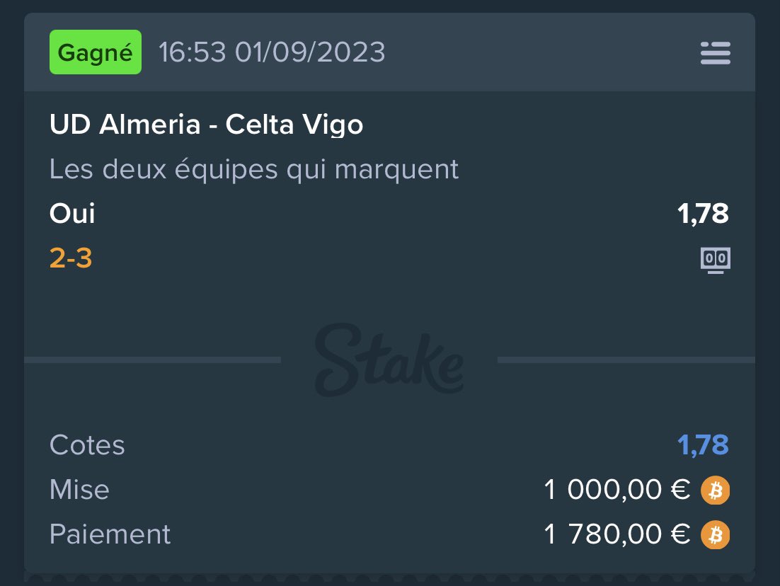PronosSnake's tweet image. ➡️ Les 2 équipes marquent a Almeiria 1.78✅
