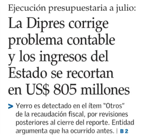 La mejor directora de Presupuestos de la historia tuvo que ajustar los ingresos del Estado en USD 805 Millones por un "error administrativo"