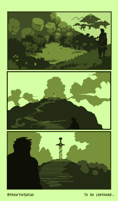 this old comic i made 
#pixelart 