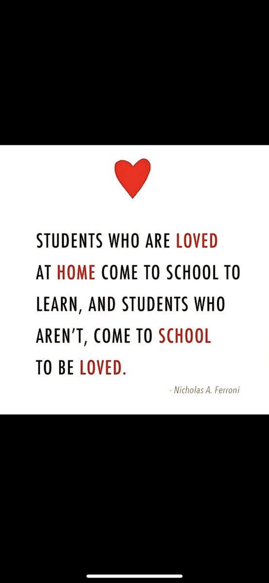 Do you agree ? 👇🏽if so what happens to the children who can’t find the love they seek in a school setting ? Persistent absence / exclusion??