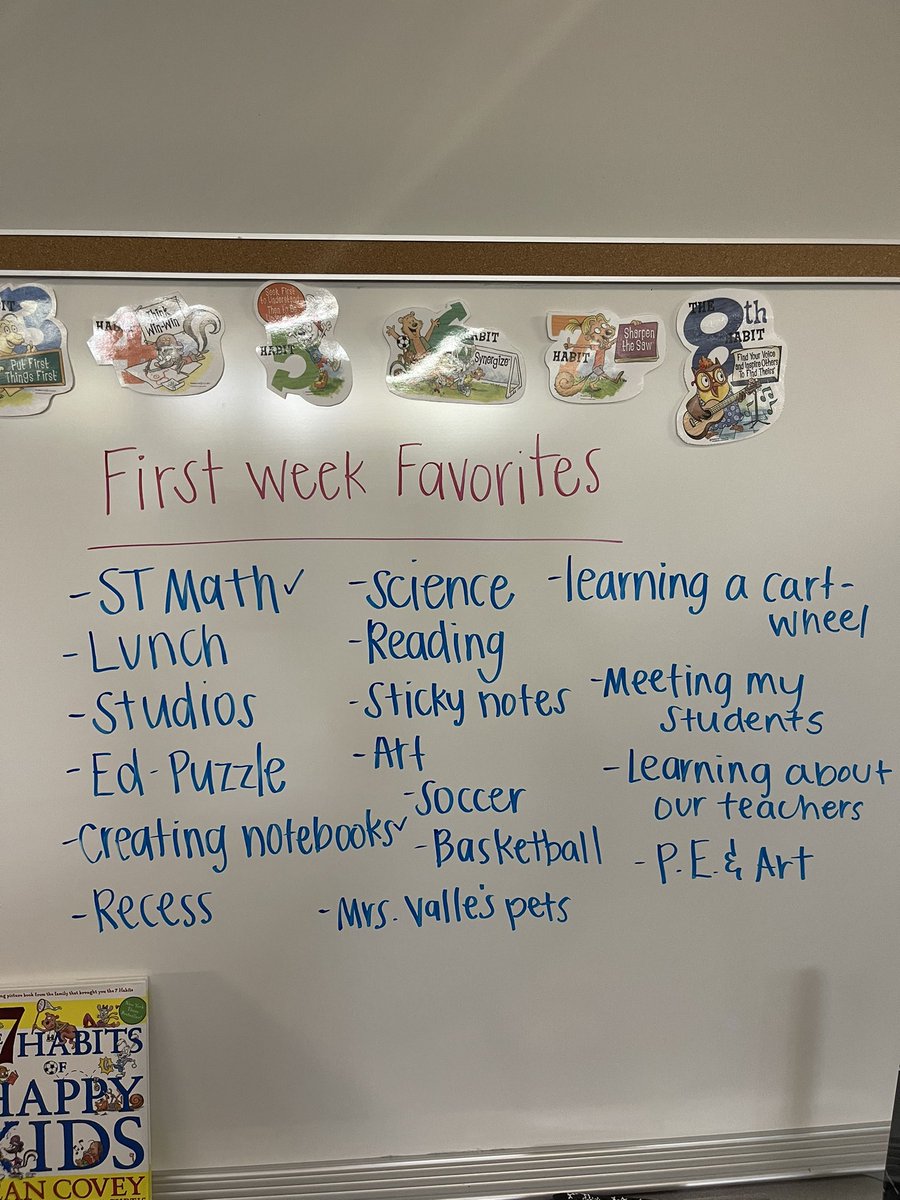 mrsbeccabond's tweet photo. We loved getting to sit down during morning meeting to reflect on our favorites this past week! @CFISDLieder #bettertogether https://t.co/0j0fwLLIZ5