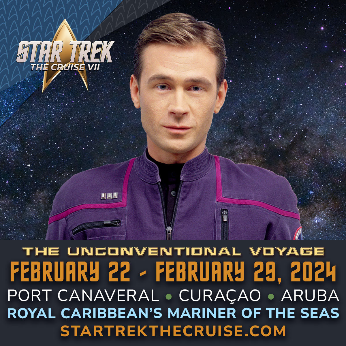 Hey Y’all! I’m sailing on @startrekcruise again in 2024 and I can’t wait! Check out the fantastic panels and great shows. Join me. We’ll have a blast! bit.ly/3CJrIdf