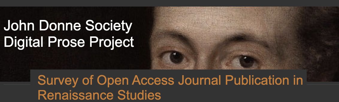 ETCLatUVic's tweet image. Explore the survey by Miguel Pena from
@DonneProse and the Prototyping the Digital Archive team of @INKEproject, shedding light on the world of scholarly journals. Uncover fascinating insights into accessibility and distribution modes! #DigitalArchive donneprose.blogspot.com/2023/08/