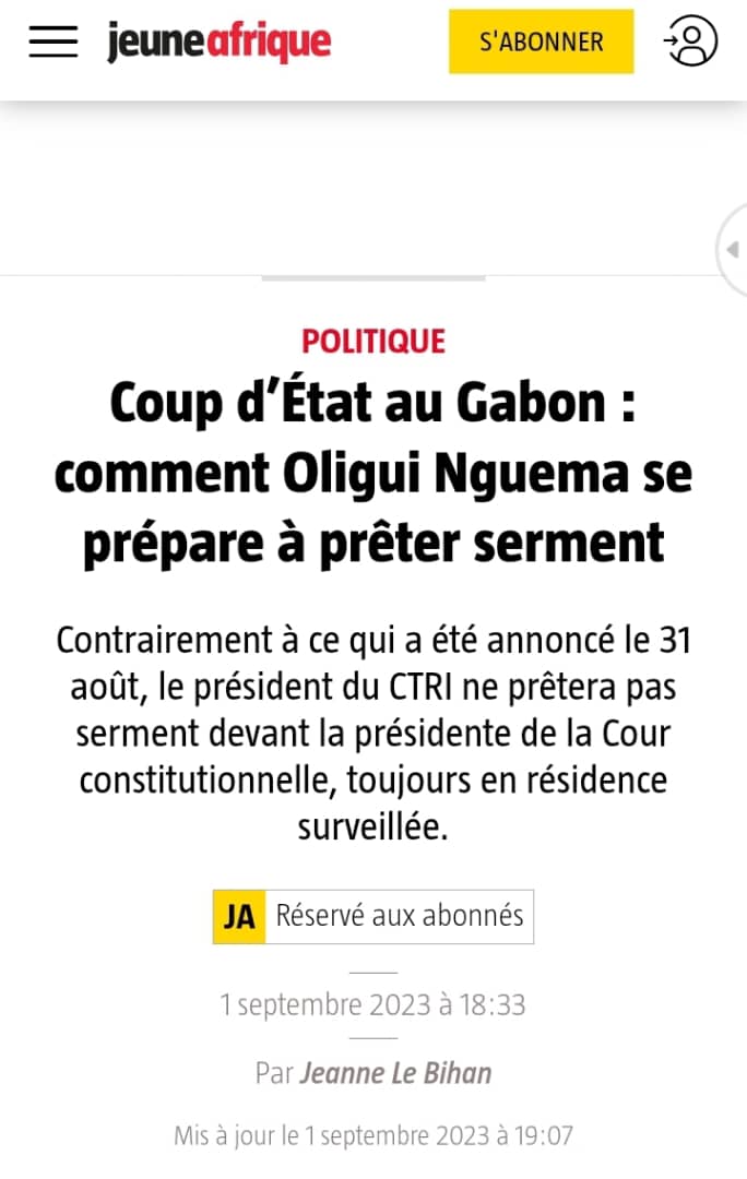 AgayaChristian's tweet photo. La voila , la preuve que au #Gabon ,il y a bien des cracks en Droit constitutionnel, et que le #CTRI sait déja s'entourer des meilleurs conseils .Oka! https://t.co/Q9xtAzrGJW