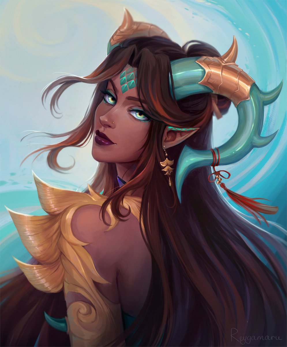 Portrait commission for <a href="/nelybean/">🐐 Nelybean🐐</a> 🍃💛
