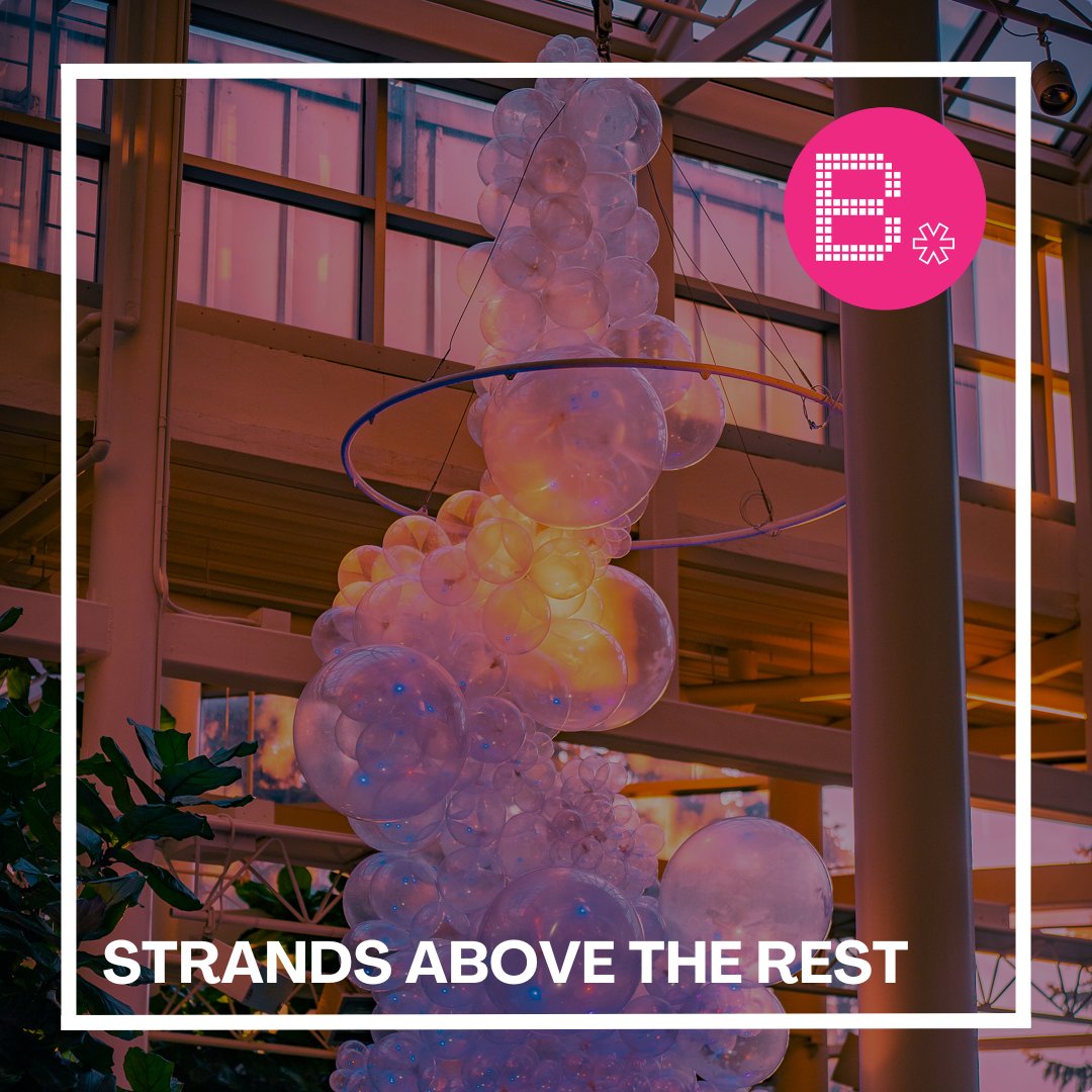 Beakerhead's tweet photo. You won't need a microscope to get up close to DNA this Beakerhead at @ContemporaryYYC! 'Strands Above the Rest' by Maria Galura (Calgary Party 50) shows double helixes of DNA like never before, with a helium twist!

Learn more here: https://t.co/9WHp3g60wW

📸: @ApexMediaWorks https://t.co/dFfPJpDPC6