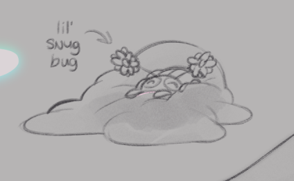 InkPool's tweet image. Felt motivated to doodle for my next pull, haha! This one features Crawlie!Wally by @__Day_Dream__ !

He may not be able to fly just yet, but Prism can. Perhaps they can give him some flying lessons! What a charming and adorable little guy⛅️🐞❣️

#WallyDarlingAU 
#WelcomeHomeAU