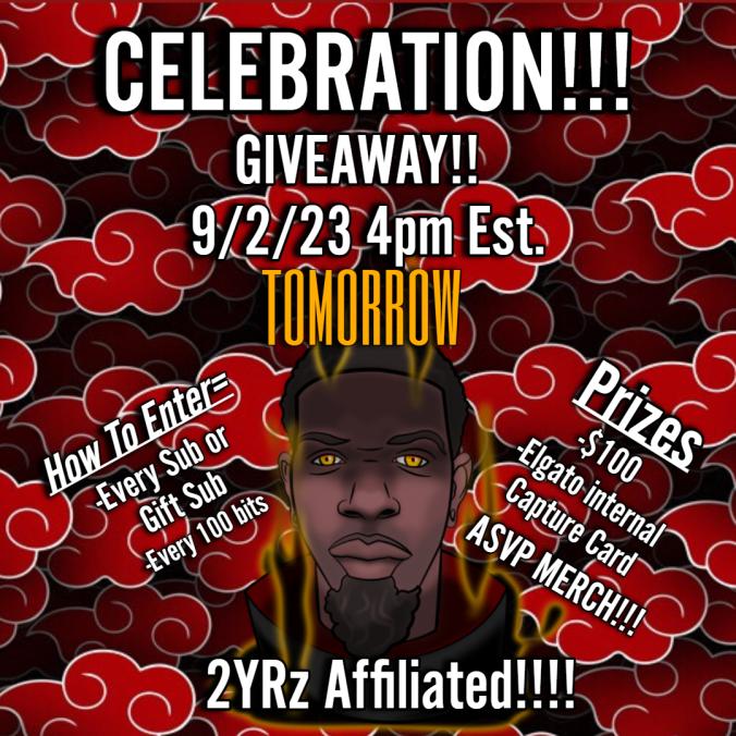AsvpLane's tweet image. GIVEAWAY TOMORROW BE HERE!!! ENTER NOW #PerfectPodcast #animevybez twitch.tv/asvplane