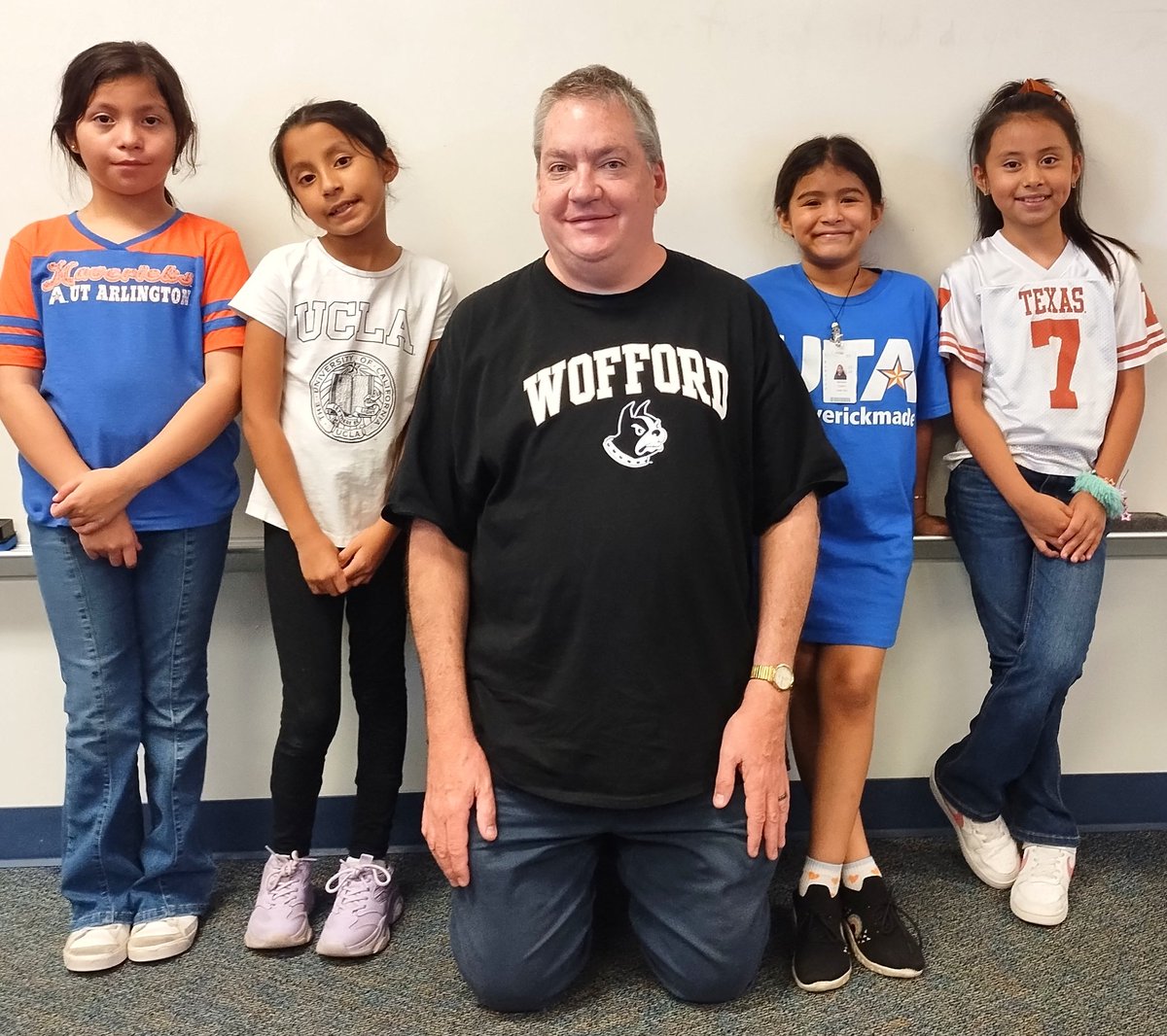 Paul Kantz (@paulkantz) on Twitter photo College Colors Day and we're reppin' <a href="/UTArlington/">The University of Texas at Arlington</a> (x2), <a href="/UCLA/">UCLA</a>, <a href="/UTAustin/">UT Austin</a> and <a href="/woffordcollege/">Wofford College</a>! <a href="/SchulzePanthers/">Schulze Elementary</a> College Colors Day and we're reppin' <a href="/UTArlington/">The University of Texas at Arlington</a> (x2), <a href="/UCLA/">UCLA</a>, <a href="/UTAustin/">UT Austin</a> and <a href="/woffordcollege/">Wofford College</a>! <a href="/SchulzePanthers/">Schulze Elementary</a>