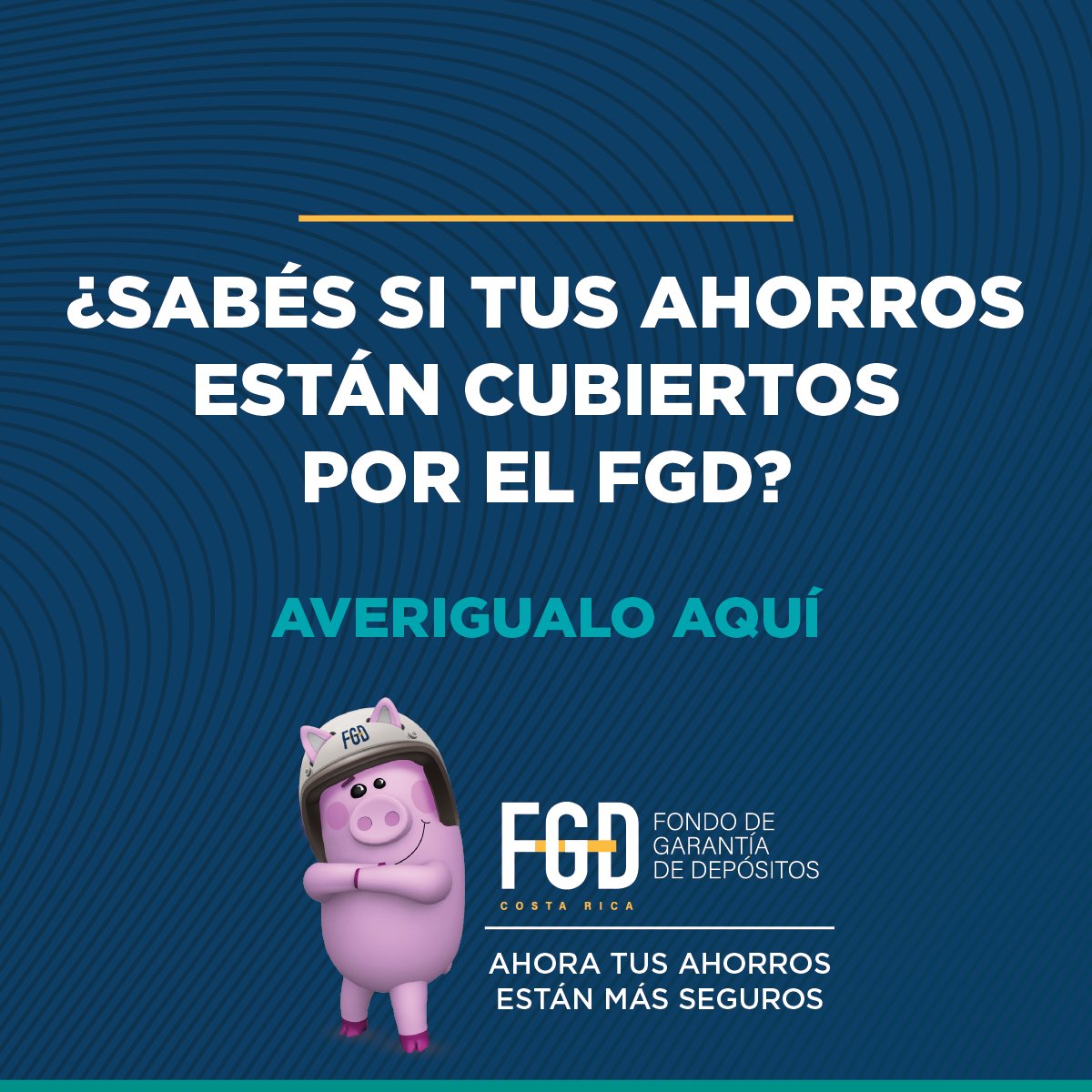 Si la entidad financiera donde tenés tus ahorros está en la lista de entidades supervisadas por SUGEF, tus ahorros están seguros.

➡️ Encontrá la lista aquí: tinyurl.com/3j5sjdx5