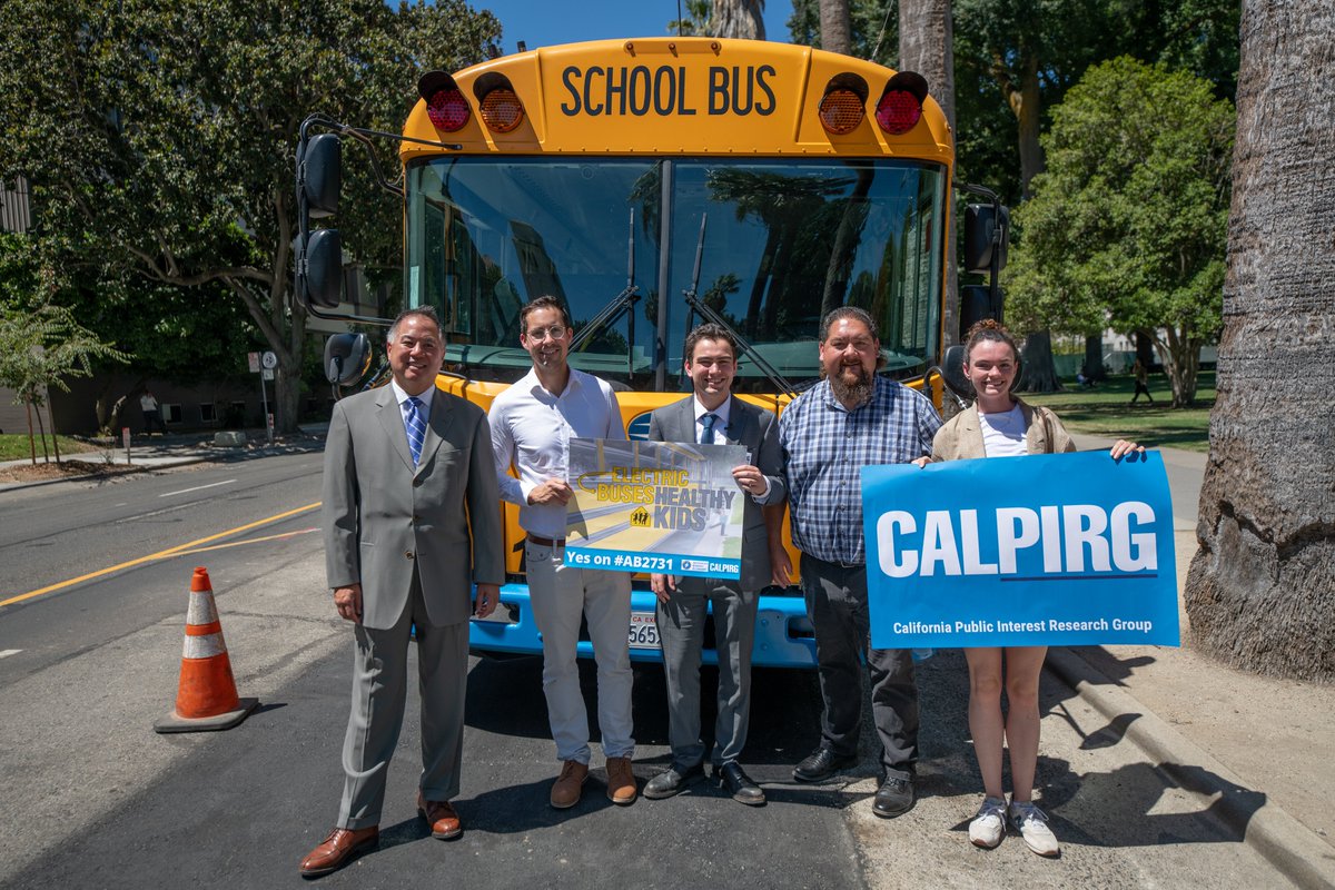 SHKushen's tweet photo. Thrilled that @AsmPhilTing's #AB579 for clean, electric school buses made it to the Senate floor today for a final vote! Our kids deserve clean, healthy air... not dirty diesel pollution. Thank you @Portantino for your support! @CALPIRG @AdvEnergyUnited https://t.co/u7RxkeAP30