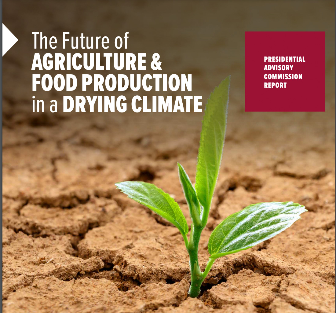 AZWRRC's tweet photo. UArizona Commission Releases Report on the Future of Food. UArizona experts suggest solutions to encourage food, water and economic security in a changing climate. #food #agriculture #waterhttps://wrrc.arizona.edu/news/uarizona-commission-releases-report-future-food https://t.co/0QC99J1Uov