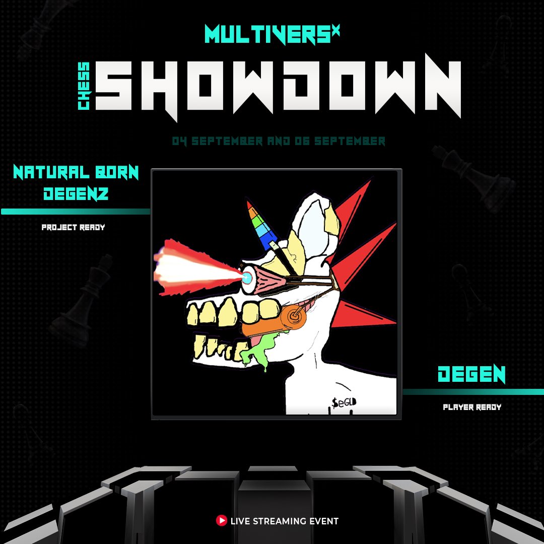 #MultiversX , are you ready on Wednesday 6th of Sep @ 19:00 UTC?!?

I’ll represent <a href="/NaturalDegenz/">🇺🇦 𝙽𝚊𝚝𝚞𝚛𝚊𝚕 𝙱𝚘𝚛𝚗 𝙳𝚎𝚐𝚎𝚗𝚣 ⚡️🦄</a> in the epic <a href="/Web3_Arena/">Web3 Arena</a> showdown (user Degen6969) and do everything in my power to entertain with what can be referred to as degen-agressive strategy 😬