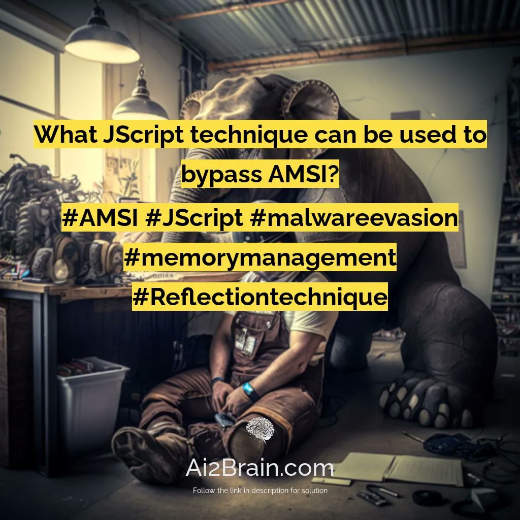 ai2brain's tweet image. #cybersecurityworkshop #AMSI #JScript #malwareevasion #memorymanagement #Reflectiontechnique
buff.ly/3zz12Kt