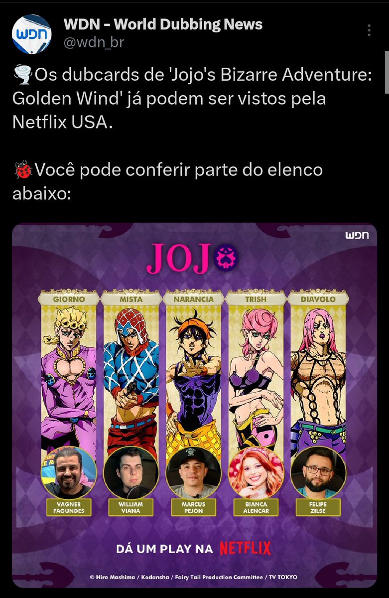 opdubnetflix's tweet photo. Início de um sonho/deu tudo certo https://t.co/vZ9EarOmHX