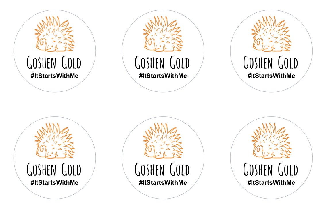 Trying something new…Starting a monthly team challenge. Individuals &amp; teams can earn “Goshen Gold.” The team that earns the most gold by the end of the month wins.  I’m replacing the individual “PAW Points” I used to give staff members with these.  #GCESdifferencemakers
