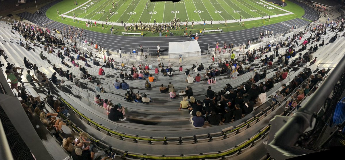 Great crowd tonight for the honoring of the 2005 Undefeated Warrior Football Team and to watch this years Warriors take on the Jaguars. At halftime the Warriors lead 38-12.