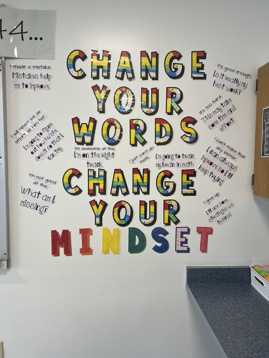 Keira came in to help me put some finishing touches in my classroom this morning/afternoon. Now that this is up, I feel like it’s starting to feel like my space. #timberwolf #iteachmath #teachbetter #growthmindset