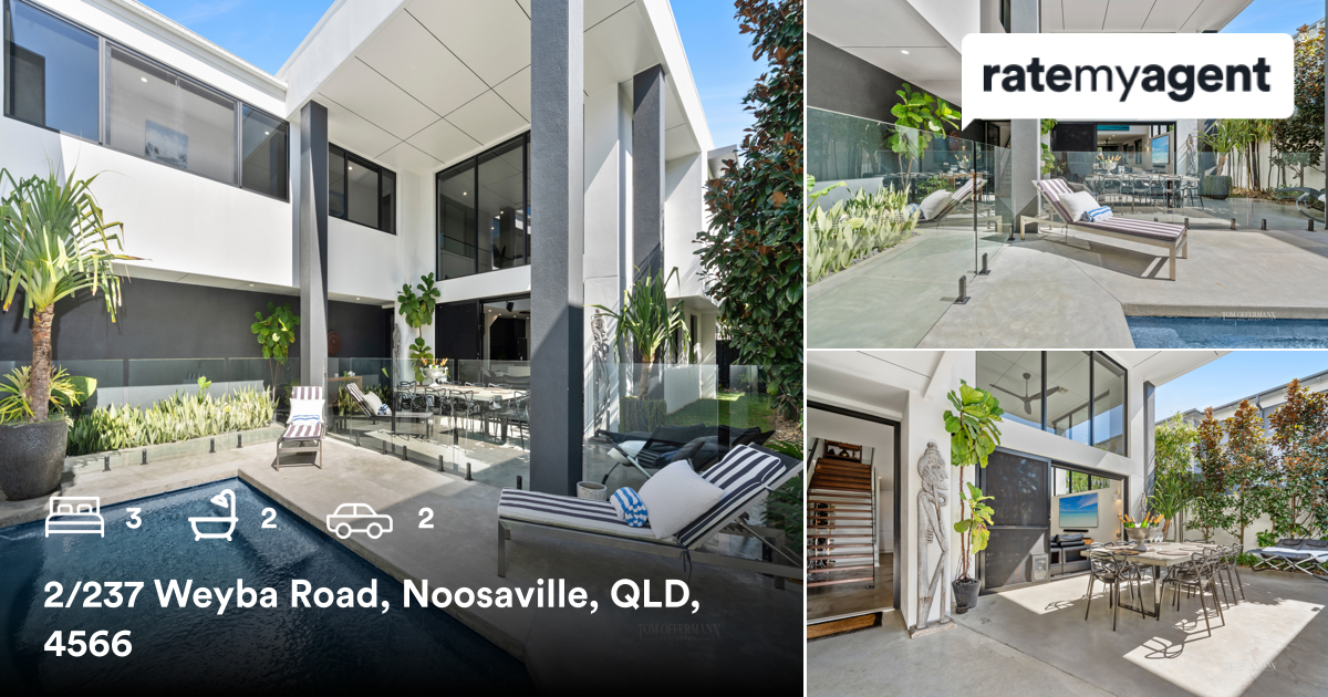 MelaniePrimmer's tweet photo. 🛌 3 🛀 2 🚘 2
📍 2/237 Weyba Road, Noosaville, QLD, 4566

My latest listing on #RateMyAgent.
 4408287
https://t.co/SG7bYefXBT

...
#ratemyagent #realestate #Tom_Offermann_Real_Estate_ https://t.co/ATKswdl1D9