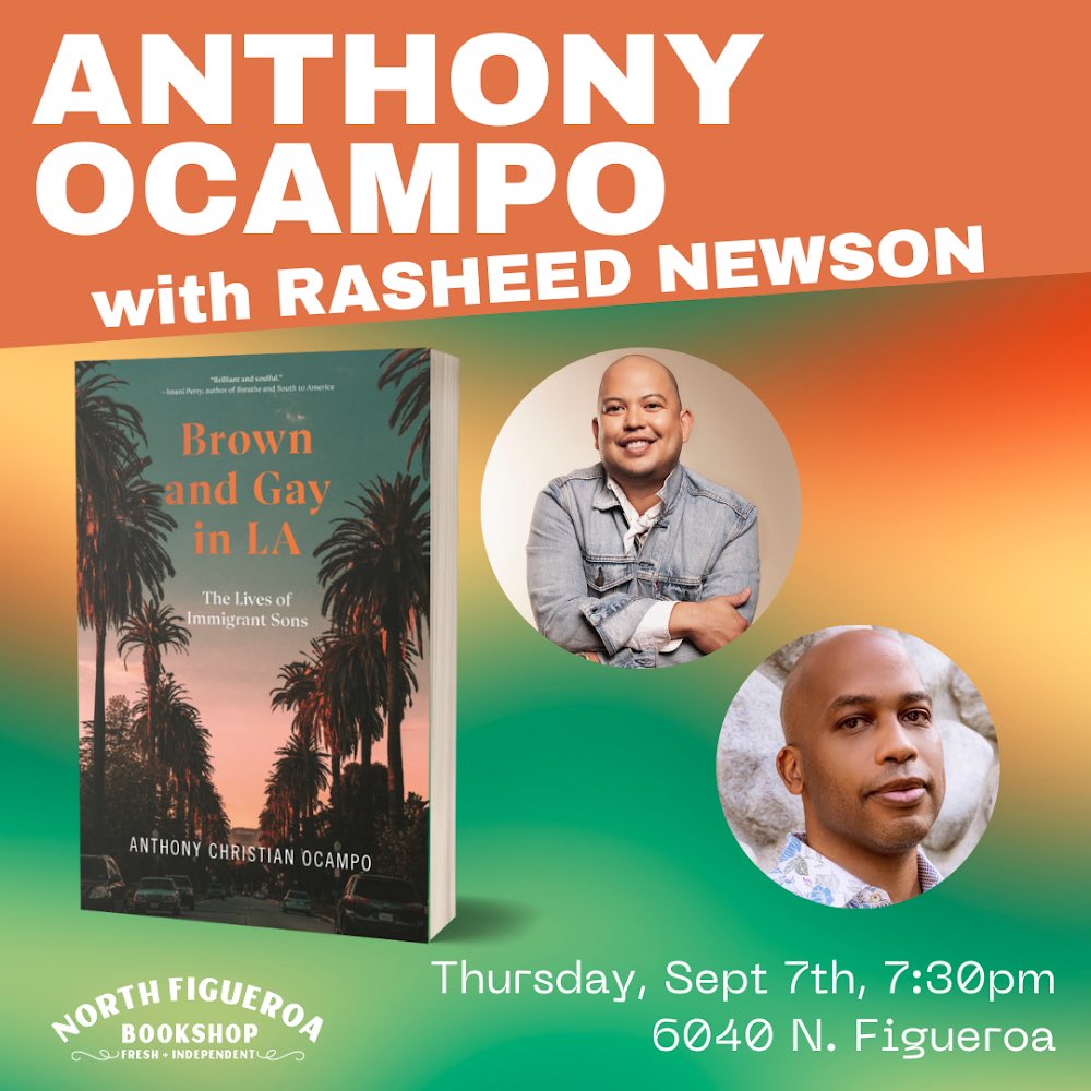 anthony christian ocampo 🇵🇭🏳️🌈 (@anthonyocampo) on Twitter photo for anyone who loves queer books (or wants to debrief about the Beyoncé concert), come through to the official launch event for the paperback of BROWN AND GAY IN LA on 9/7/23 at <a href="/northfigbooks/">North Figueroa Bookshop</a>. i’ll be in convo w author/writer/creator extraordinaire <a href="/RasheedNewson/">Rasheed Newson</a>.
❤️🧡💛💚💙💜 for anyone who loves queer books (or wants to debrief about the Beyoncé concert), come through to the official launch event for the paperback of BROWN AND GAY IN LA on 9/7/23 at <a href="/northfigbooks/">North Figueroa Bookshop</a>. i’ll be in convo w author/writer/creator extraordinaire <a href="/RasheedNewson/">Rasheed Newson</a>.
❤️🧡💛💚💙💜