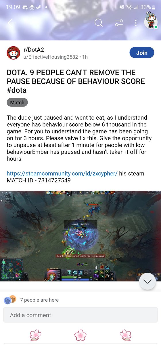 okay this is extremely funny

players can no longer pause/unpause below a certain behaviour score. guy realizes hes the only one in the lobby who can. pauses and goes to eat for over an hour