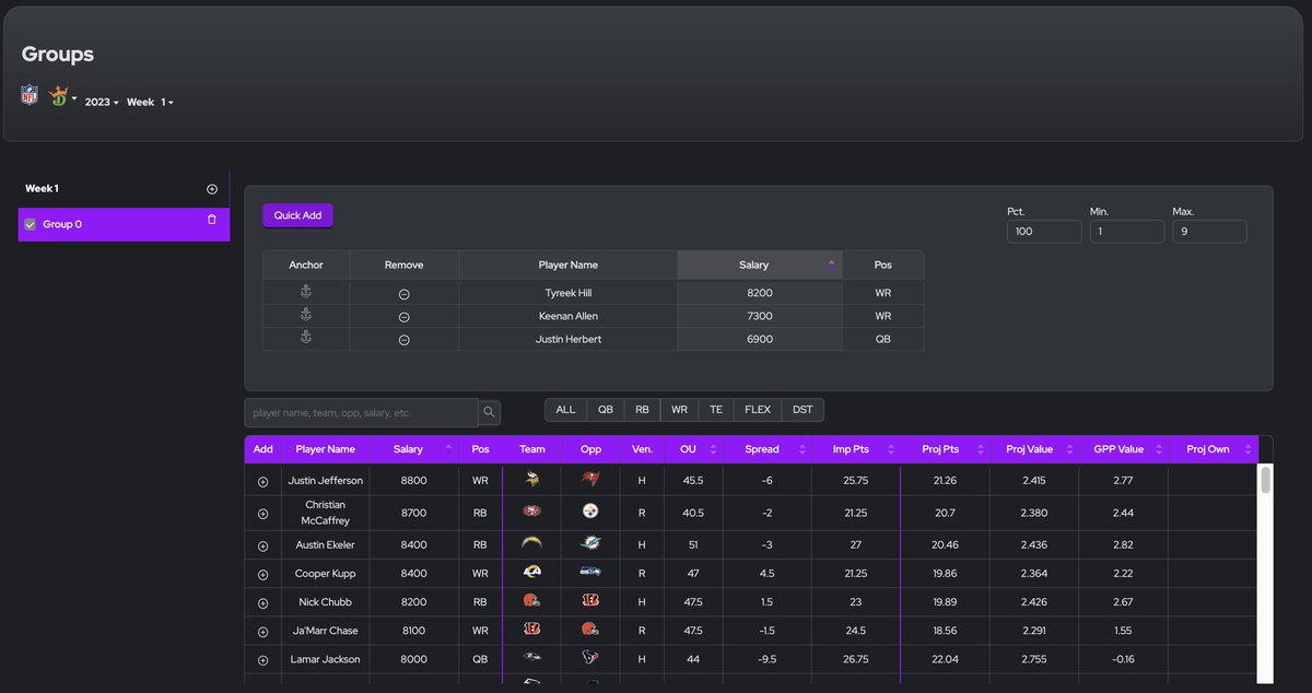 MagicSportsGuy's tweet image. 🚨ICYMI🚨

The (MLB/NFL) #DFS optimizers are LIVE on @FTNDaily! 

Shout out to the team for getting this ready &amp;amp; firing on time. 

NFL --&amp;gt; FTNDaily.com/nfl/optimizer
MLB --&amp;gt; FTNDaily.com/mlb/optimizer