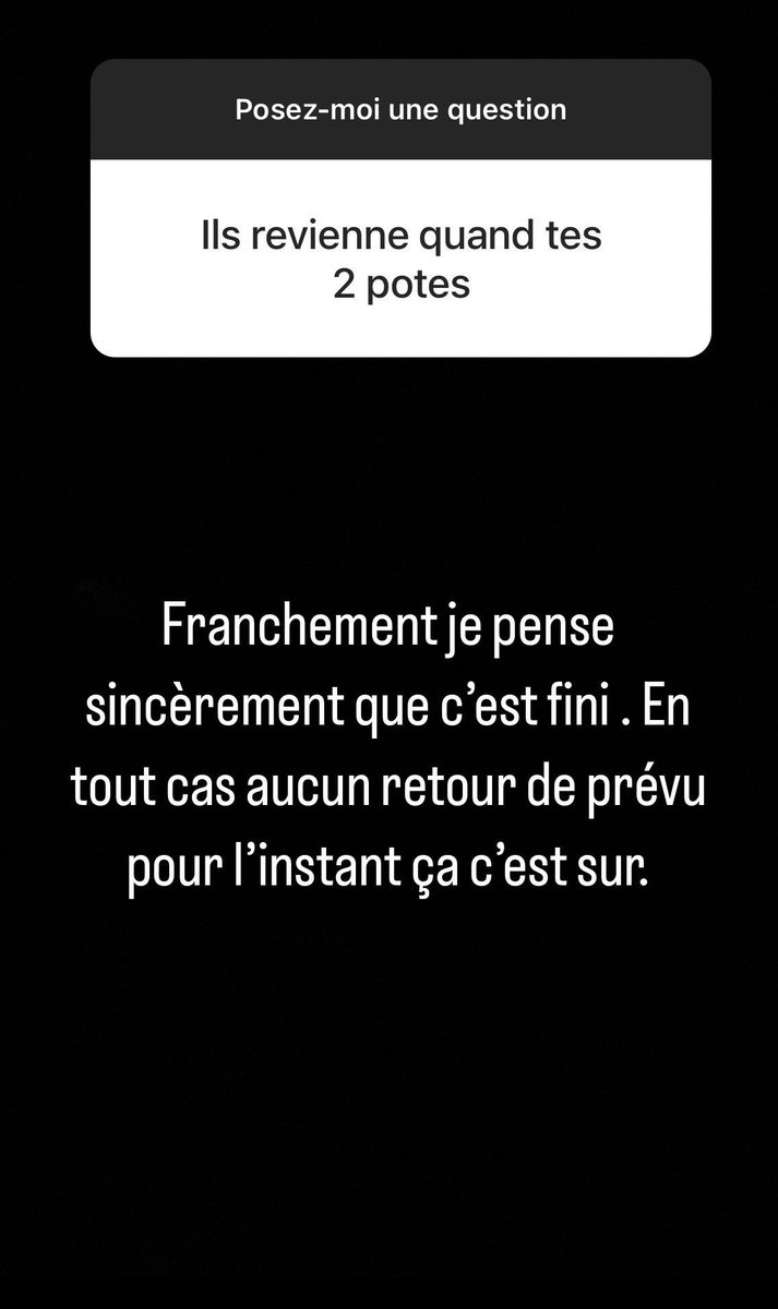 sltcwzk's tweet photo. 🚨MAUVAISE NOUVELLE 🚨

Selon un proche de PNL, les deux frères ne reviendront pas, du moins ce n’est PAS DU TOUT d’actualité. 

Arrêtez d’espérer ❌ https://t.co/nuB8GzE4sw