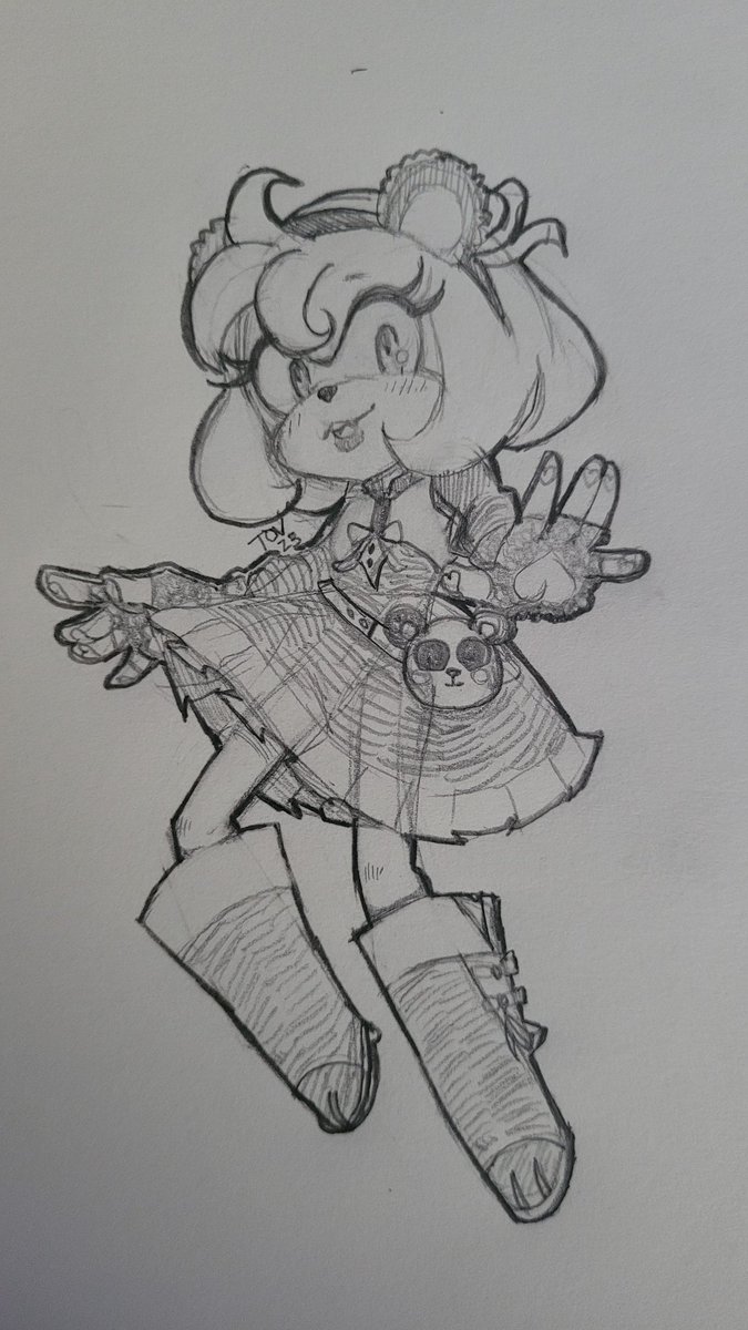 tovlana's tweet photo. Quick sketch of Panda Amy 🐼 #amyrose #pandaamy https://t.co/b9NxOVRJVN