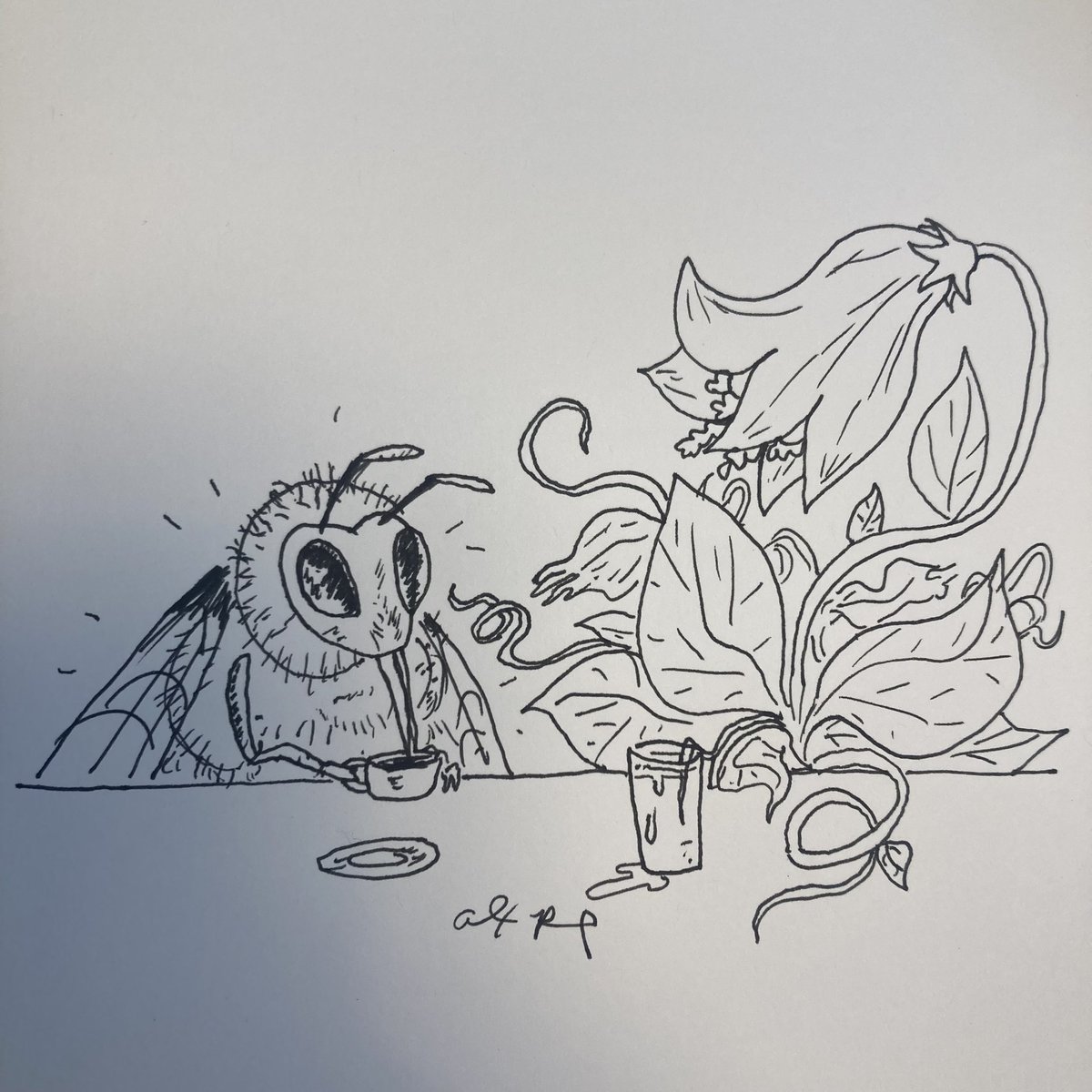 rousselart's tweet photo. Looking to pollinate.
.
.
#art #neverstaopcreating #rousselart #deadinside #teacherlife #workinprogress https://t.co/unJNCmOoOz