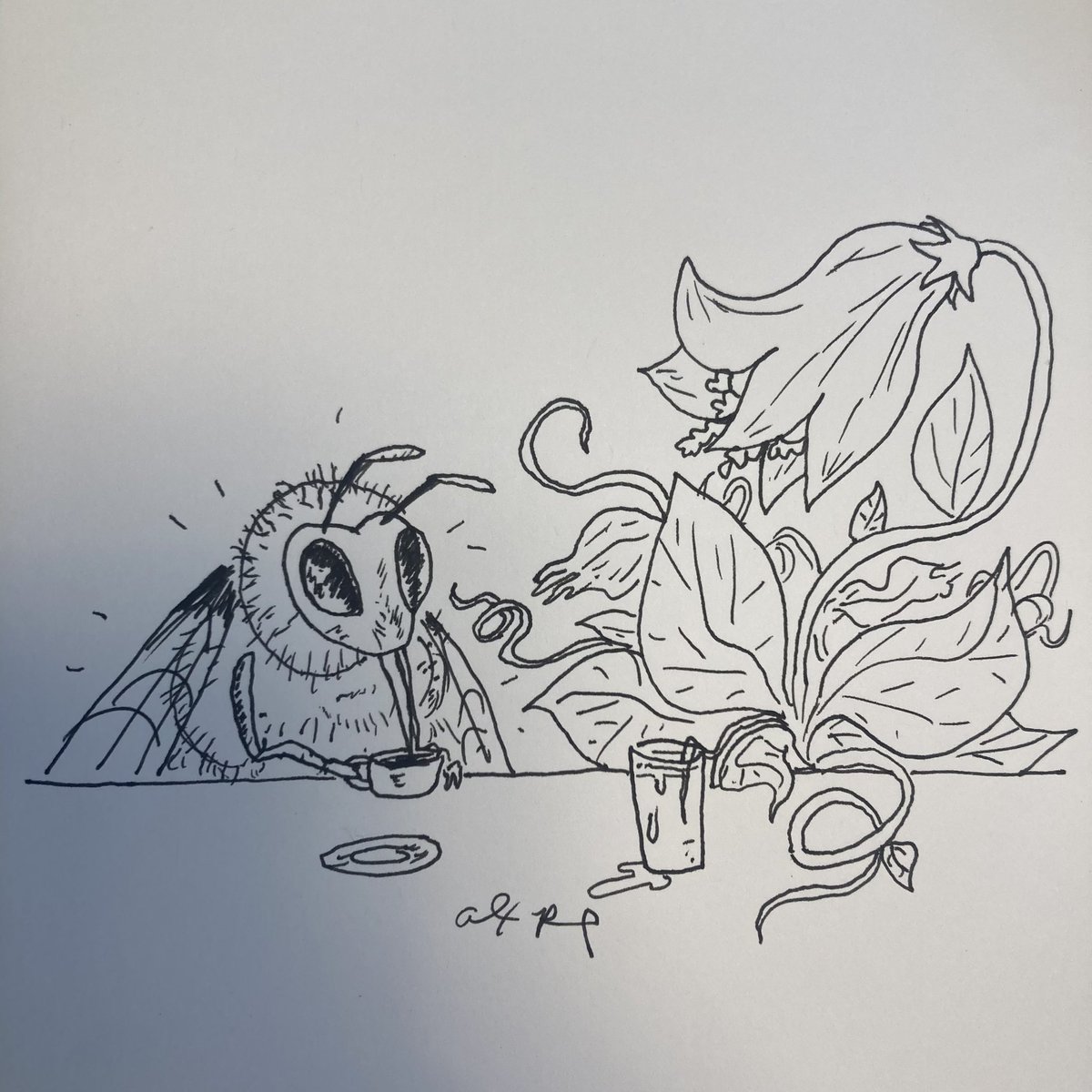 rousselart's tweet photo. Looking to pollinate.
.
.
#art #neverstaopcreating #rousselart #deadinside #teacherlife #workinprogress https://t.co/unJNCmOoOz