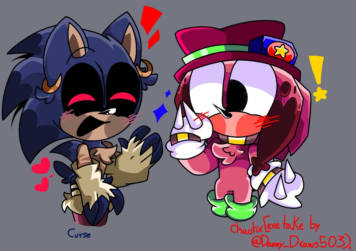Danny_Draws503's tweet photo. Just Curse and My Chaotix Exe take only because i remember when i saw some curse and OG chaotix fanart with them having random interactions before lol

#cursesweep #curseposting #chaotixtake #fanart #sonicexe #exeoc https://t.co/vuhOsUzKrg