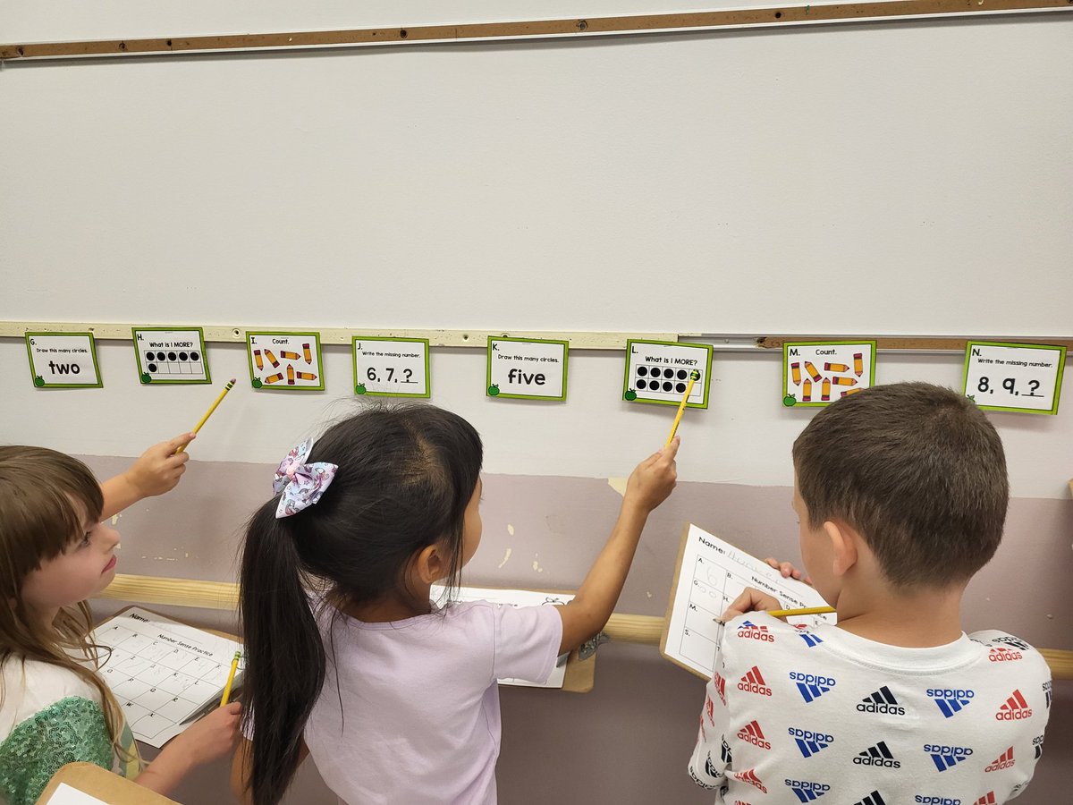 Number Sense Scoot in the hallway.