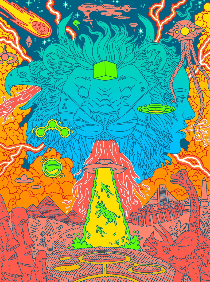 EBNyquist's tweet photo. New art for the September issue @ChristianCent The Pedagogy of Ancient Aliens By: Walter Staggs. Thanks to AD Daniel Richardson. #ericnyquist #illustration #scifi #drawing https://t.co/V2F1MsqIzc