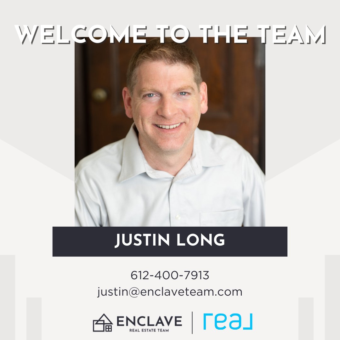enclave_team's tweet photo. If you're seeking a real estate partner who brings both passion and dedication, Justin is ready to leverage his expertise to help you achieve your goals.
Welcome to the team Justin! 🎉
#enclaveteam #mnrealtors #mnrealestateteam
#mnrealestateagent #realbroker #realestateexperts https://t.co/xKcdHAXRth