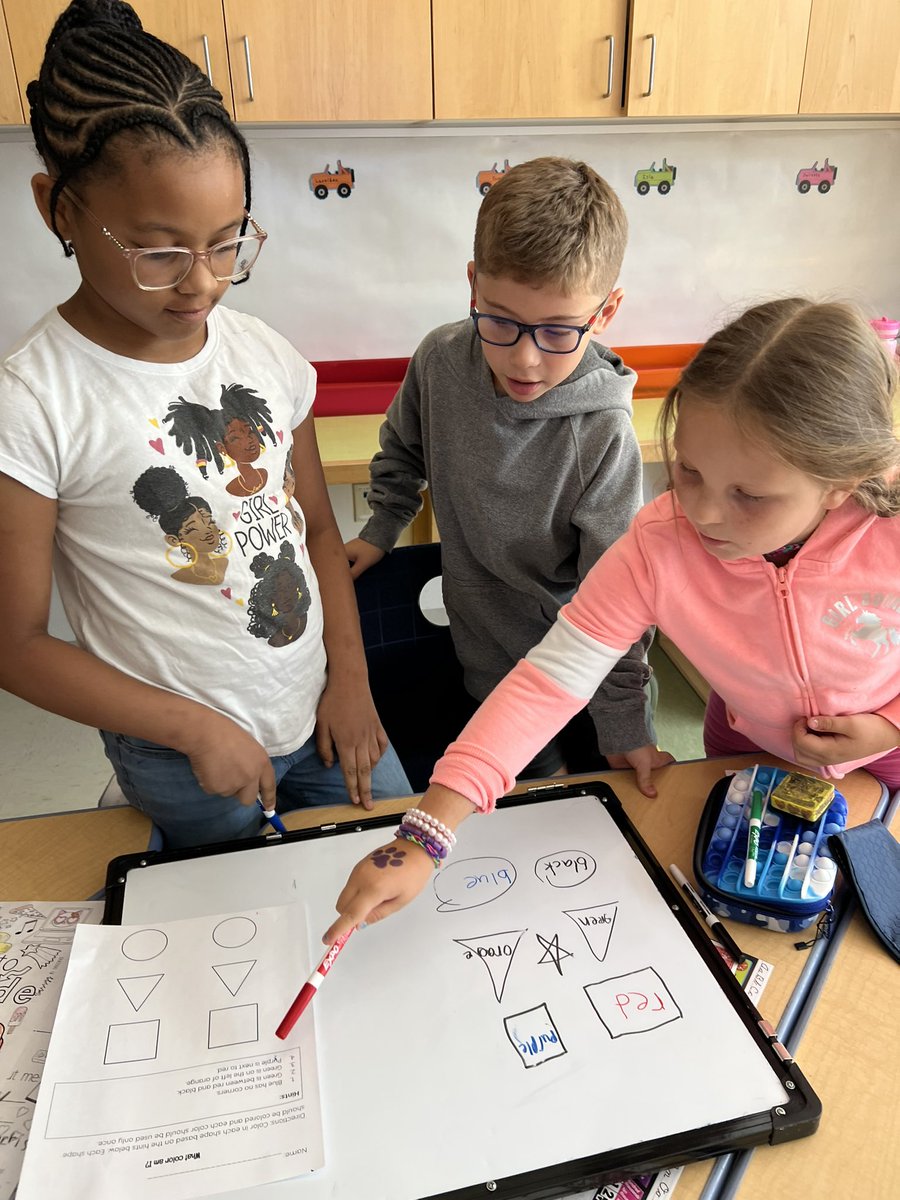 LeahBaron03's tweet image. Starting to build our math community. I am so proud of these incredible mathematicians who shared their thinking and worked together building on ideas to solve a problem as a team!