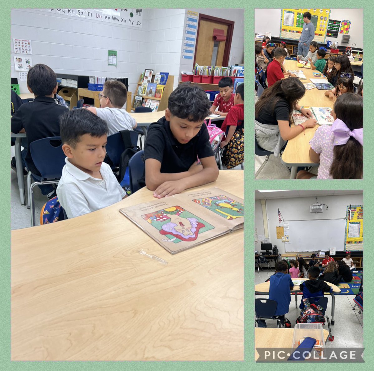 JAlvarez_CES's tweet photo. 5th graders enjoying Buddy Reading with Kindergartners today 📚💕 https://t.co/aw6AHy0YSz