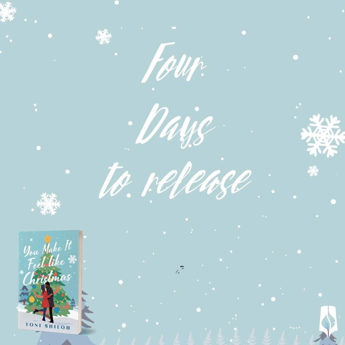 4 more sleeps until You Make It Feel Like Christmas 🎄 by ⁦@tonishilohwrite⁩ releases. You won't want to miss out on this sweet Christmas read. 
#stepintoashilohbook #youmakeitfeellikechristmas #christmasbooks #bhpfiction #christianfiction #blackromance #blackauthors