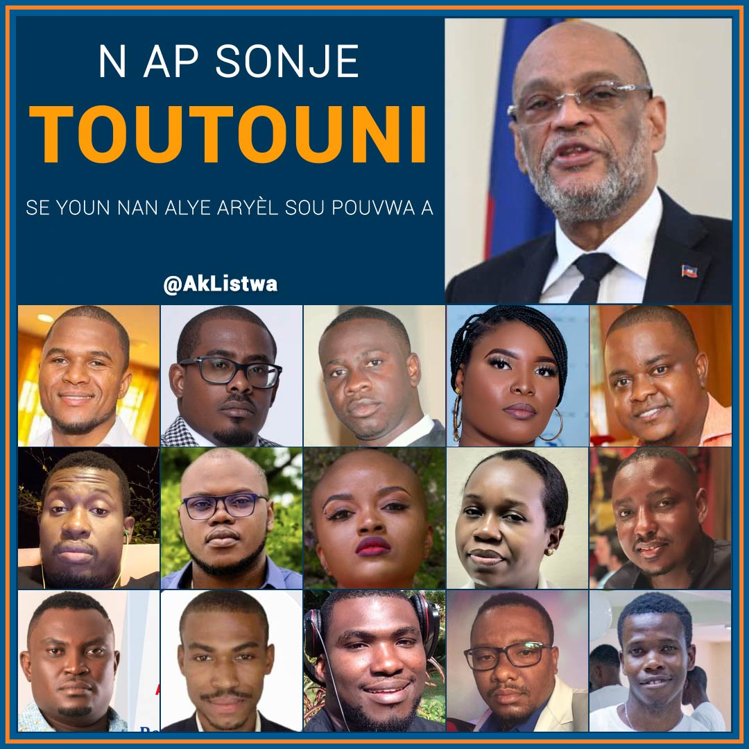 Alye Ariel Henry k ap ede l jere pouvwa a.👇

Ann pa bliye yo.

Ann konsève achiv yo. 🗂️🗂️

#PouLaveriteAkPouListwa