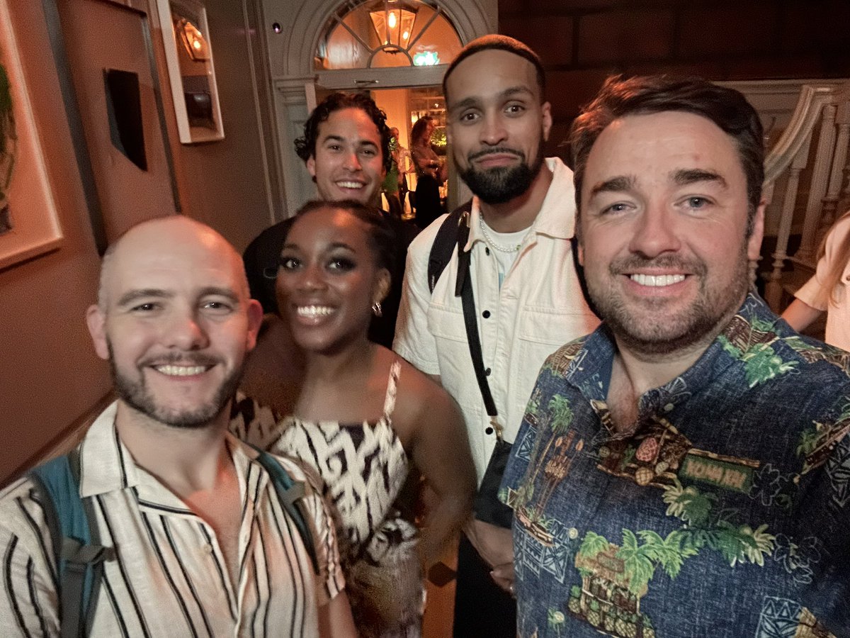 A lovely ‘farewell’ night out with Dorothy & her friends! Only four shows left but couldn’t have asked for a more talented & loving group of people to work with this summer. It’s been a privilege. 🦁 @AshleyBanjo @GeorginaOnuorah @iam_benthompson #LouisGuant