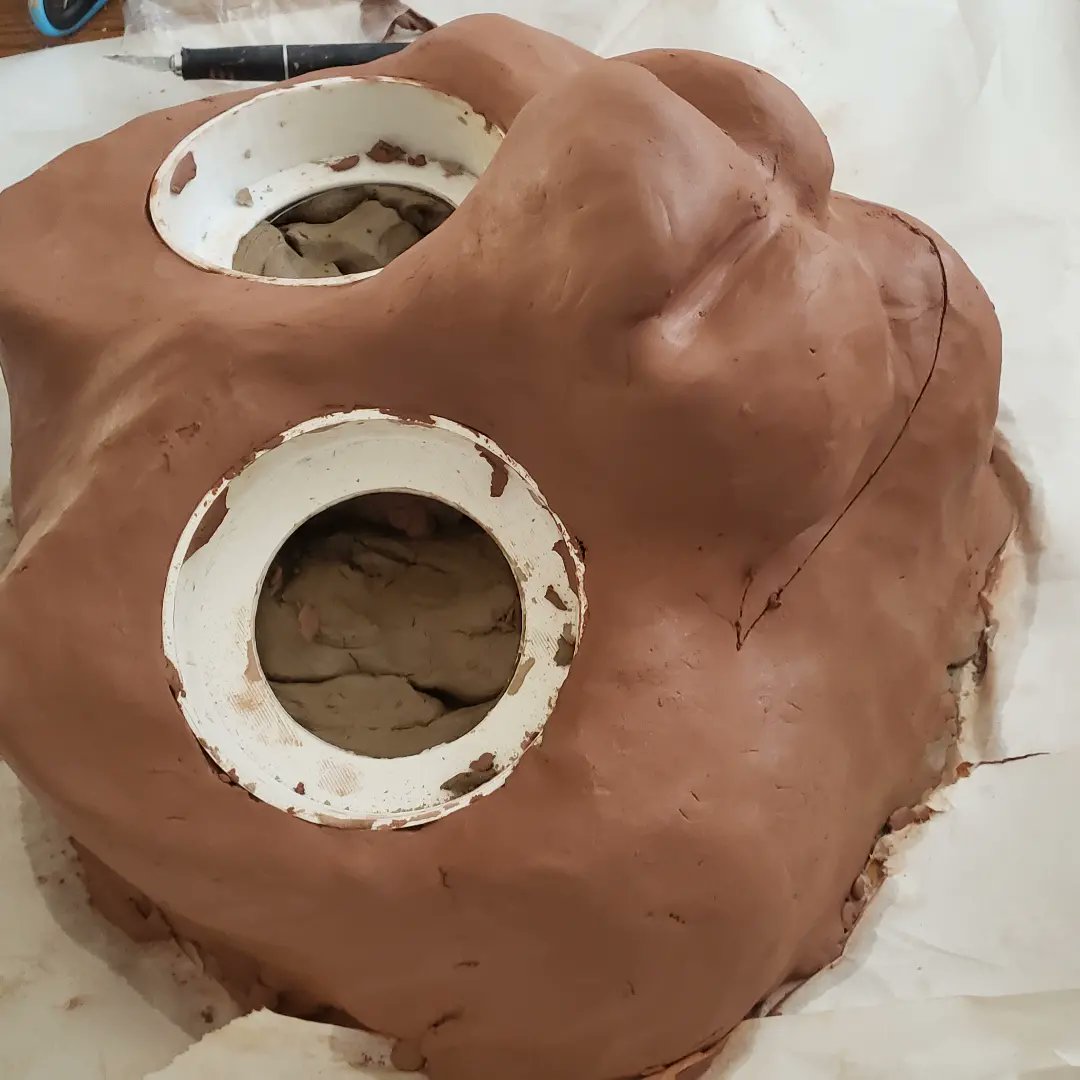 Bunny headmold WIP. Checking in with the commissioner seeing if it needs any changes.