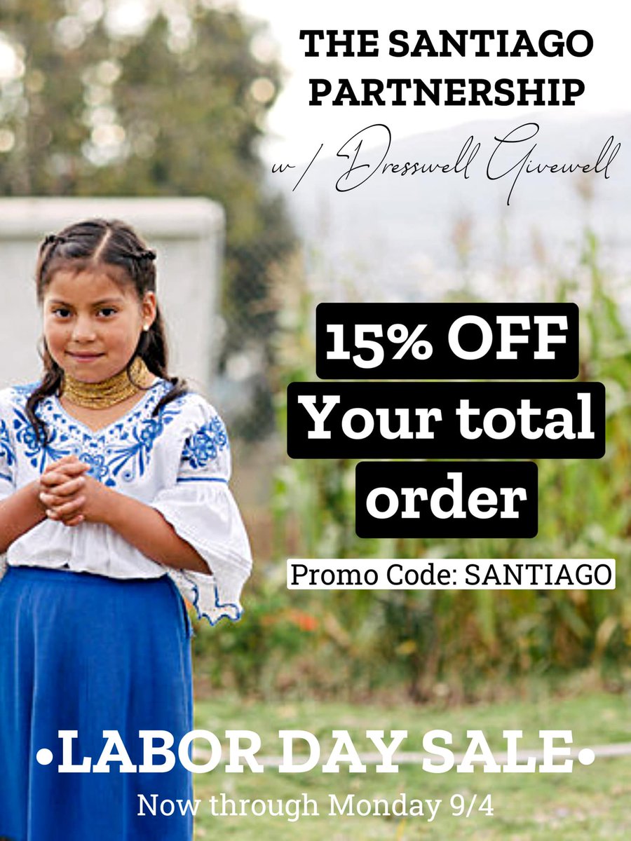 SantiagoPartner's tweet image. Shop for a cause!  We are partnering with LulaRoe to help raise funds for Sumak and the Artisan Studio. 

Visit the link below to shop!

ow.ly/Uex550PH19b

#thesantiagopartnership #shopforacause #lularoe #artisan studio