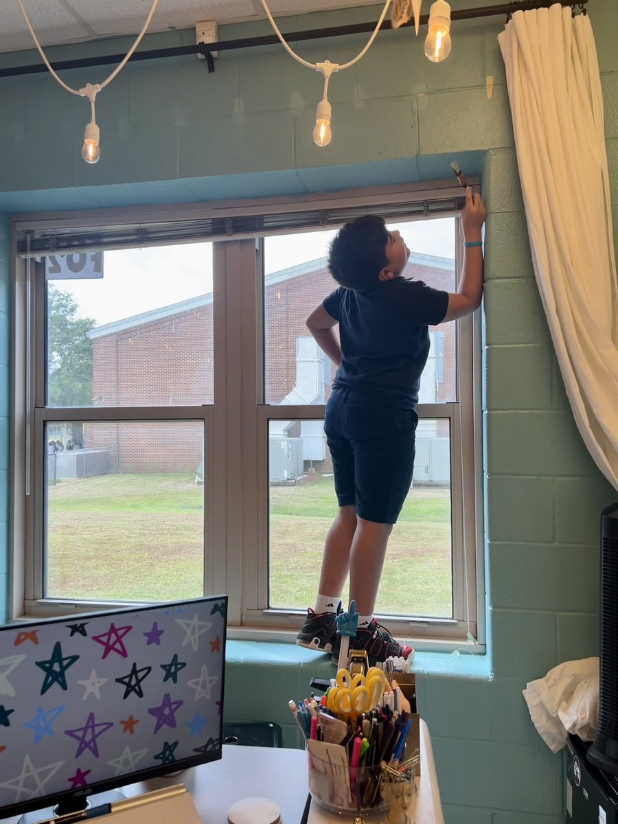 Lucky to have students who care for our classroom as much as I do.