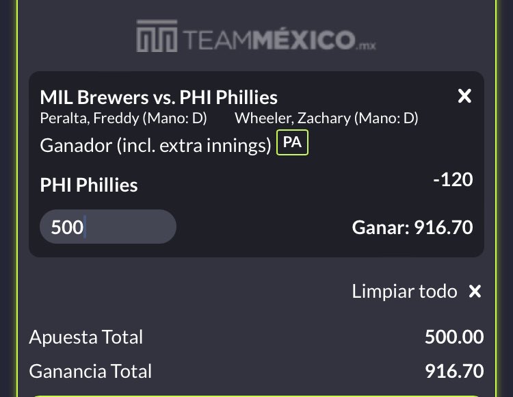 NaniLRE's tweet photo. Jugadas MLB: 👇🏻

Phillies ML (-120)

Tigers ML (-130)

❤️ https://t.co/mEblWuxzvB
