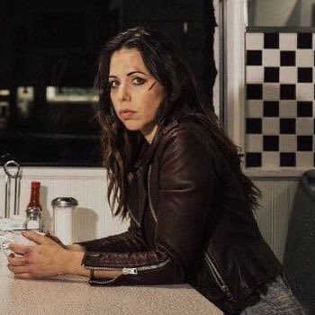 Laura Bailey in this leather jacket is *chef's kiss*