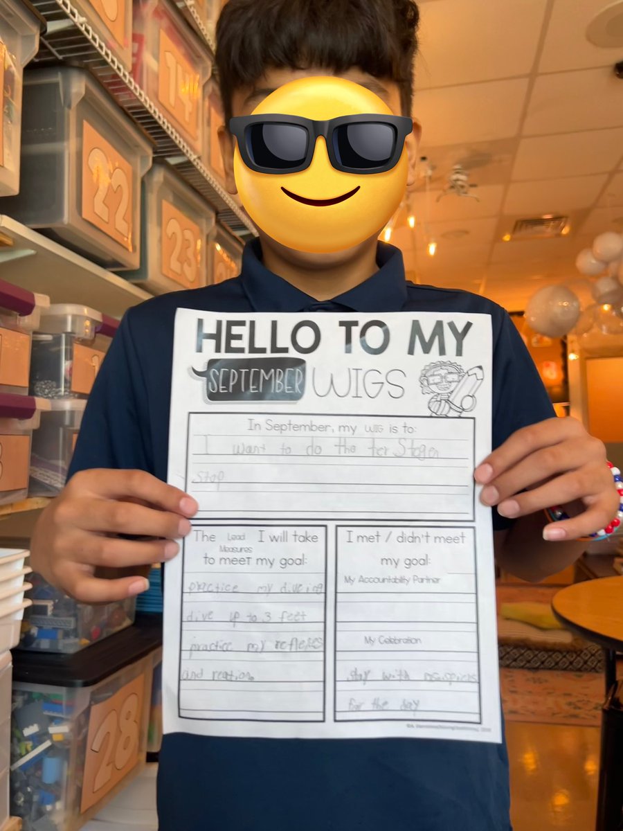 Celebration for meeting his WIG? To spend the day with me.