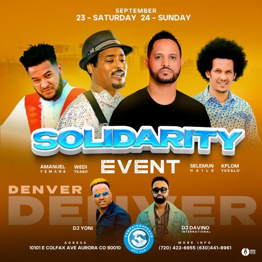 AmanuelERI1's tweet photo. #ወፍሪ_ሰላም - #Solidarity4Peace will bring #Eritrea'ns &amp; #Tigray Peoples together. 

This time in #Denver, #Colorado #US.

The Weekend of Peace Initiative - September 23 - 24 - will have a Meet &amp; greet, Panel Discussion &amp; evening of Show by Renowned Eritrean &amp; Tigray artists https://t.co/LQxLXS0v7y