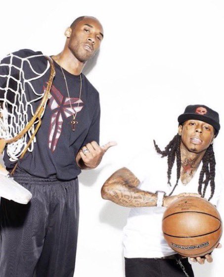 Hoopss's tweet photo. Kobe Bryant x Lil Wayne. https://t.co/DqvcGRyMES