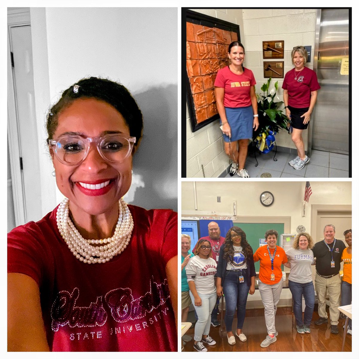 HMS faculty&amp;staff reppin’ on National College Day…more pics to come ⁦<a href="/HandMiddleSC/">Hand Middle School</a>⁩