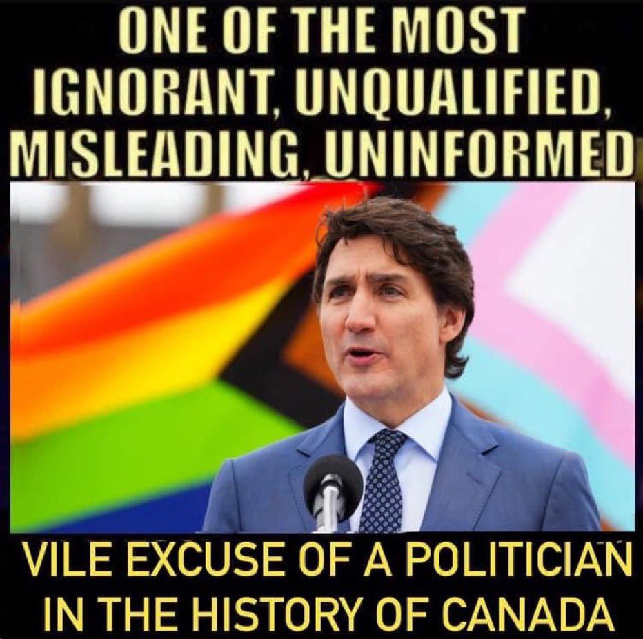 MapleSyrupNews's tweet photo. The scary part is that this is an “understatement”… 😳👎🇨🇦
TRUDEAU MUST GO! ✔️
#TrudeauIsAMarxist #TrudeauStepDown #Turdeau #LiberalismIsAMentalDisorder #StopTheWokeProgramming https://t.co/RFmVORVlfJ
