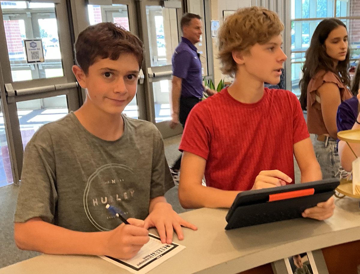 SHHS_Broncos's tweet photo. Freshmen explored the Bronco Library during their English Language Arts classes. A QR code scavenger hunt familiarized them with navigating and using our library resources. #BroncoLibrarianPOV #LibraryOrientation #Learn230 https://t.co/SwyoTceLIJ